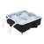 TableCraft Products BSRT2 4 Compartment 1.75" Black Sphere Cash & Carry Ice Tray