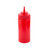TableCraft Products 11663K 16 Oz. Red WideMouth Squeeze Bottle - 24/Case