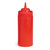 TableCraft Products 11663K 16 Oz. Red WideMouth Squeeze Bottle - 24/Case
