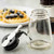 TableCraft Products 1371BK 12 Oz. Black ABS Top Modern Glass Dispenser