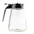 TableCraft Products 1371BK 12 Oz. Black ABS Top Modern Glass Dispenser