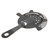 TableCraft Products 10556 4 1/2" W x 6" D x 3/4" H 4-Prong Black Acid Etch Finish Stainless Steel Strainer