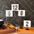 TableCraft Products BKC2208 8" Black Number or Card Holder Stand