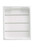 TableCraft Products CRATE12W 12.75" W x 10.5" D x 2.75" H White Half Size Gastronorm Crate