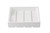 TableCraft Products CRATE12W 12.75" W x 10.5" D x 2.75" H White Half Size Gastronorm Crate
