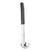 TableCraft Products AM5301BK 1 Oz. Stainless Steel Antimicrobial Ladle with 9" L Black Vinyl Coated Handle