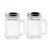 TableCraft Products C170-12 1.5 Oz. Stainless Steel Tops Cash & Carry Mini Mason Salt & Pepper Shaker