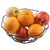 TableCraft Products 10464 10" W x 3 1/2" H Black Round Powder Coated Steel Delta Series Wire Basket