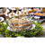 TableCraft Products 10464 10" W x 3 1/2" H Black Round Powder Coated Steel Delta Series Wire Basket