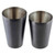 TableCraft Products 10554 3.25" W x 5" H 18 Oz. Black Acid Etch Finish Stainless Steel Cocktail Shaker