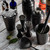 TableCraft Products 10554 3.25" W x 5" H 18 Oz. Black Acid Etch Finish Stainless Steel Cocktail Shaker
