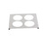 TableCraft Products T4 4 Hole Stainless Steel Squeeze Bottle Template
