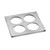 TableCraft Products T4 4 Hole Stainless Steel Squeeze Bottle Template
