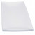 TableCraft Products M206 20" W x 6" D White Rectangular Melamine Frostone Collection Dish