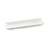 TableCraft Products M206 20" W x 6" D White Rectangular Melamine Frostone Collection Dish
