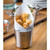 TableCraft Products AC885S 3 3/8" Dia. x 3 3/8" Round Brushed Stainless Steel Fry Cup