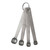 TableCraft Products H723 4-Piece Stainless Steel Cash & Carry Spice Spoon Set - 24/Case