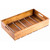 TableCraft Products CRATE114 20.75" W x 12.75" D x 4.25" H Brown Full Size Gastro Serving / Display Crate Fits 1/1 GN Pan