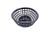TableCraft Products 1074BK Black Oval Classic Plastic Basket