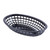 TableCraft Products 1074BK Black Oval Classic Plastic Basket