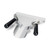 TableCraft Products FFD8 9-1/4" W x 2-1/4" H Black Dual Handle Stainless Steel French Fry Scoop