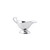 TableCraft Products 7803 3 Oz. With Handle Footed Gravy Boat
