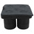 TableCraft Products BSST 4 Compartment 1 Oz. Black Shot Cash & Carry Shot glass
