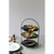 TableCraft Products TW771 7 3/4" Dia. x 1 3/4"H Round Polypropylene Black Tortilla Warmer