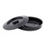 TableCraft Products TW771 7 3/4" Dia. x 1 3/4"H Round Polypropylene Black Tortilla Warmer