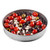 TableCraft Products 10034 8 1/8" W x 1 1/2" H Round Stainless Steel Lattice Collection Platter