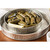 TableCraft Products 10034 8 1/8" W x 1 1/2" H Round Stainless Steel Lattice Collection Platter