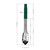 TableCraft Products 3774GEU 9 - 1/2" Spring Steel Green Vinyl Coated Tongs