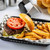 TableCraft Products 1077BK Black Rectangular Grande Plastic Basket - 36/Case