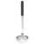 TableCraft Products AM5314BK 4 Oz. Stainless Steel Antimicrobial Ladle with 11 1/2" L Black Vinyl Coated Handle