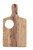 TableCraft Products 79A 13 1/2" W x 7 1/2" D x 3/4" H 2-3/4" Dia. Natural Finish Wood Bread Board