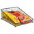 TableCraft Products GM1519 15" W x 19-1/2" D 2-1/2" H Black Square Grand Master Collection Basket