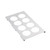TableCraft Products T8 8 Hole Stainless Steel Squeeze Bottle Template