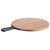 TableCraft Products 10081 14" D x 3/5" H x 18 7/8" W Light Brown Round Industrial Collection Serving Paddle