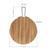 TableCraft Products 10081 14" D x 3/5" H x 18 7/8" W Light Brown Round Industrial Collection Serving Paddle