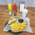 TableCraft Products 1086FG 12 3/4" W x 9 1/2" D x 1 1/2" H Texas Platter Basket - 36/Case