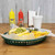 TableCraft Products 1086FG 12 3/4" W x 9 1/2" D x 1 1/2" H Texas Platter Basket - 36/Case