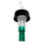 TableCraft Products 4243A 3/4 Oz. Clear Spout Cash & Carry Proper Pour With Green DipTube And Black Collar