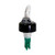 TableCraft Products 4243A 3/4 Oz. Clear Spout Cash & Carry Proper Pour With Green DipTube And Black Collar
