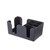 TableCraft Products 101 9 1/2" W x 5 3/4" D x 4" H Black ABS Plastic Bar Caddy