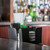 TableCraft Products 101 9 1/2" W x 5 3/4" D x 4" H Black ABS Plastic Bar Caddy