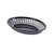 TableCraft Products 1084BK Black Oval Jumbo Plastic Basket