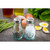 TableCraft Products 6618 (2) 4 Oz. Green Tint Glass Jars Authentic Collection Shaker Set