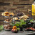 TableCraft Products BK17510  10" W x 10" D x 3H Black Round Artisan Collection Basket