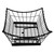 TableCraft Products GMT2113 21" W x 13" D x 5-1/2" H Black Rectangular Metal Grand Master Transformer Collection Transformer Basket