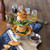 TableCraft Products 10397 7" W x 7" D x 10" H Brushed Finish Stainless Steel Onion Ring Tower & Slider
